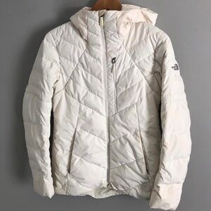 (Women’s S) White The North Face Aconcagua 3 Puffer Jacket